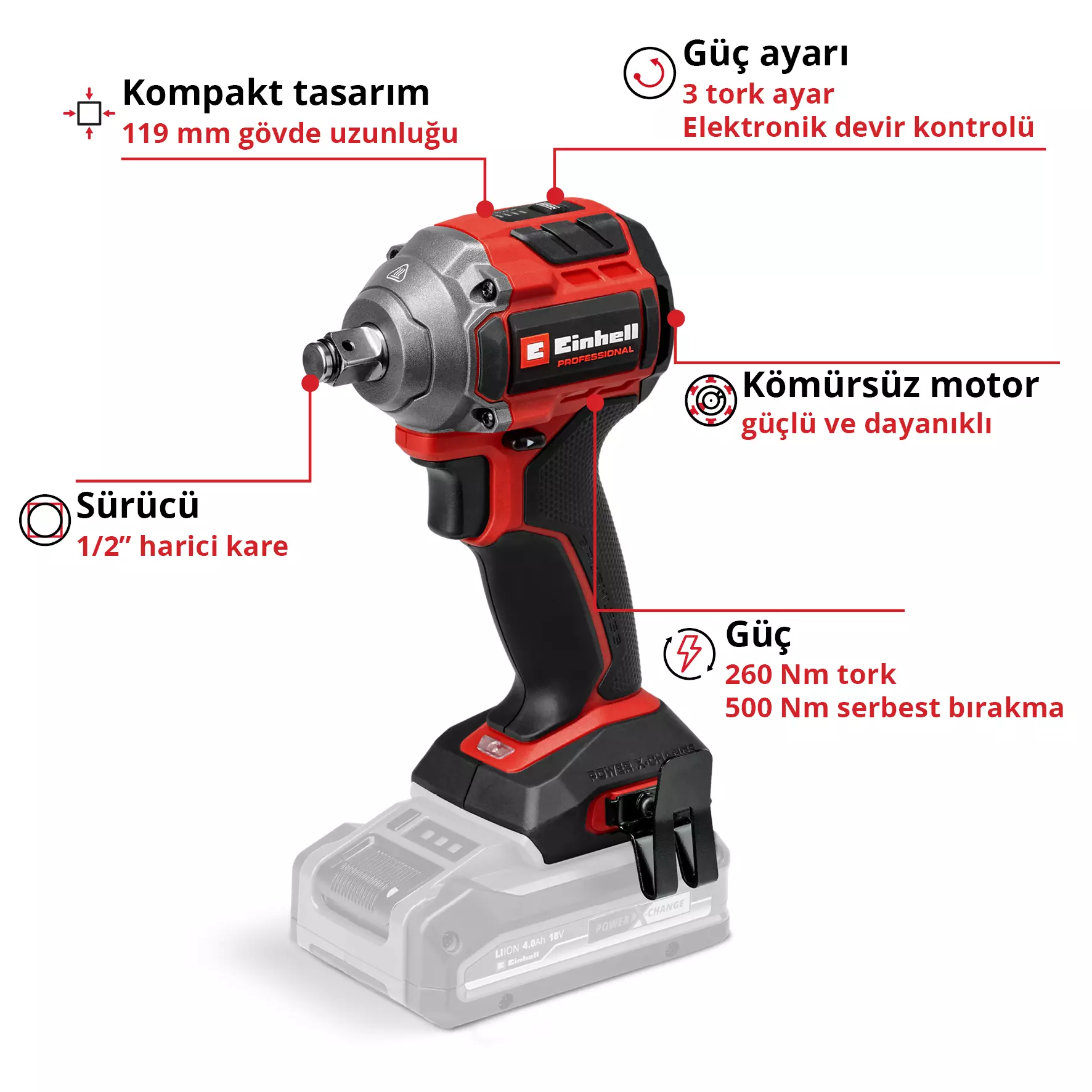 Einhell%20TP-CW%2018/260-C%20Li%20BL%20Solo%20PROFESSIONAL%20Akülü%20Darbeli%20Kömürsüz%20Vidalama%20