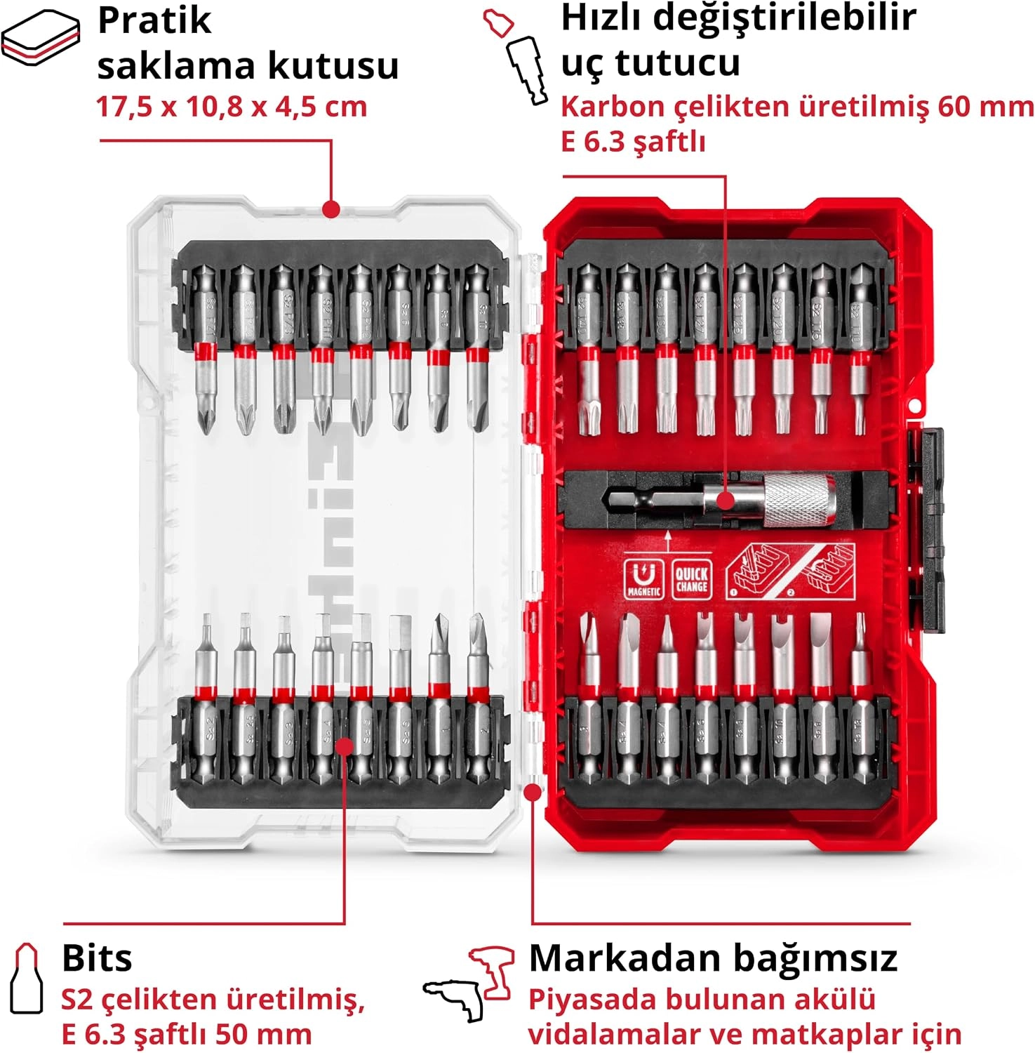 Einhell%20vidalama%20uç%20seti%2033%20parça%20M-CASE%20kutu%20-%20118903