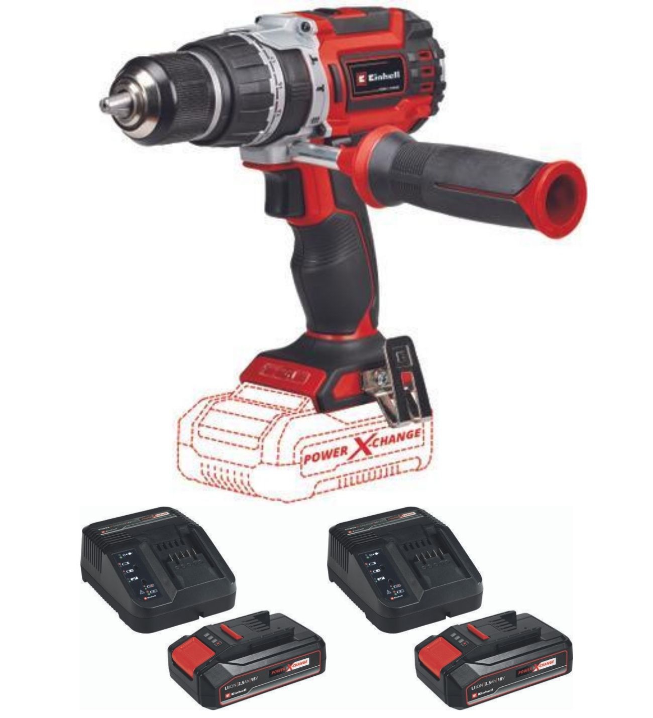Einhell%20TP-CD%2018/60%20li-i%20BL%202x2.5ah%20Kömürsüz%20Darbeli%20Vidalama%20Matkap