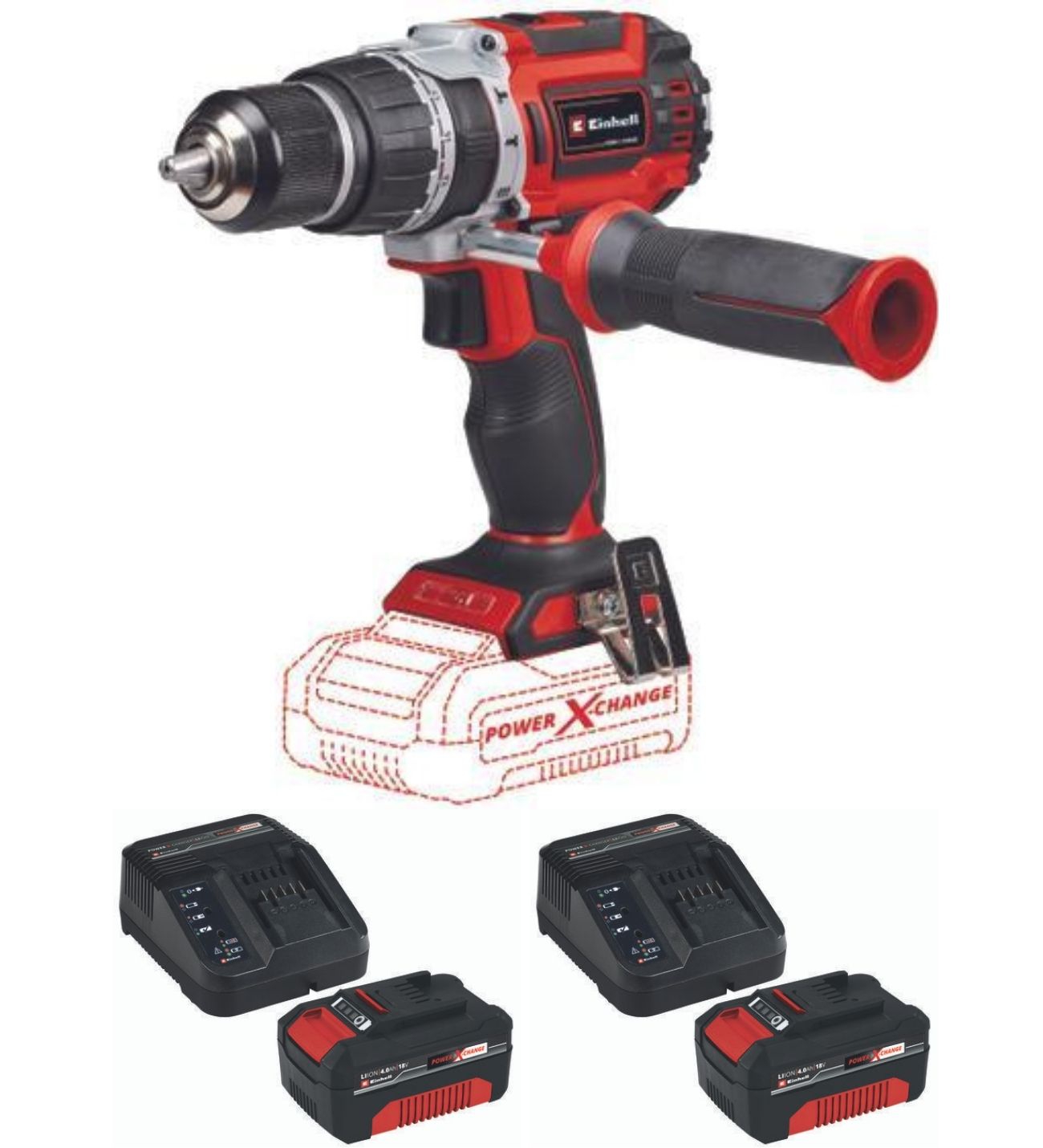 Einhell%20TP-CD%2018/60%20li-i%20BL%202x4.0ah%20Kömürsüz%20Darbeli%20Vidalama%20Matkap