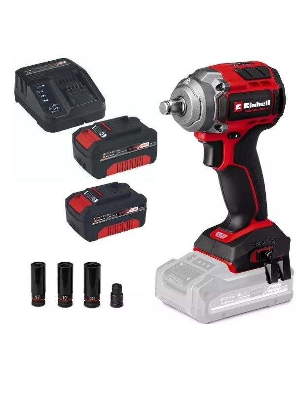 Einhell%20TP-CW%2018/350-C%20Li%20BL%202x4.0ah%20PROFESSIONAL%20Akülü%20Darbeli%20Somun%20Sıkma%20