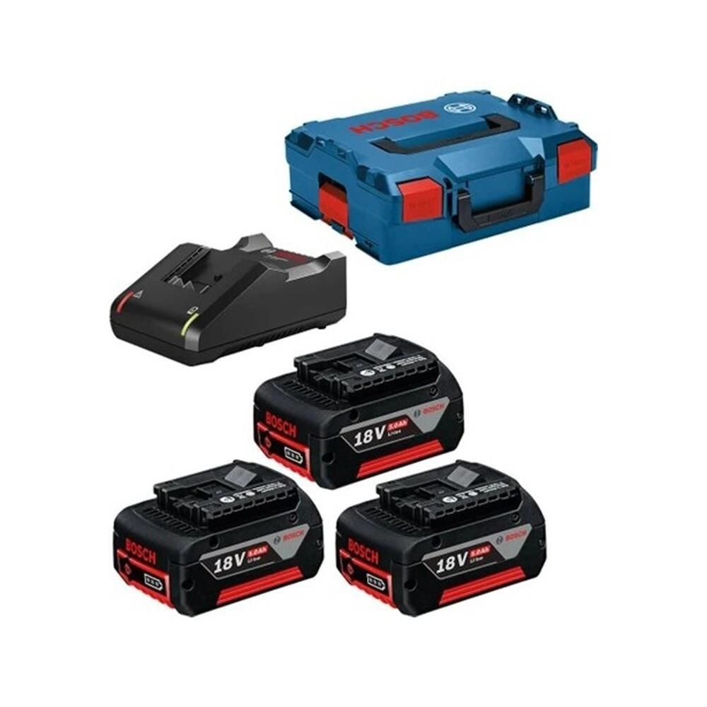 BOSCH%20Akü%20ve%20Şarj%20Cihazı%20Seti%203%20x%20GBA%2018V%205.0Ah%20Akü%20+%20GAL%2018-40CV%20Şarj%20Cihazı%20+%20LBOXX%20Çanta%200615990L3T