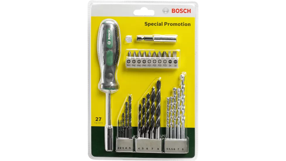 Bosch 27 Parça Tornavidalı Vidalama ve Matkap Ucu Seti