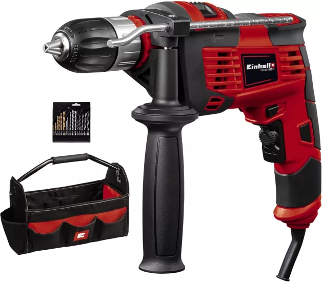 Einhell TC-ID 1000 E Kit Darbeli Elektrikli Matkap 16 Parçalı Matkap Ucu Seti ve Çanta Dahil 4259844