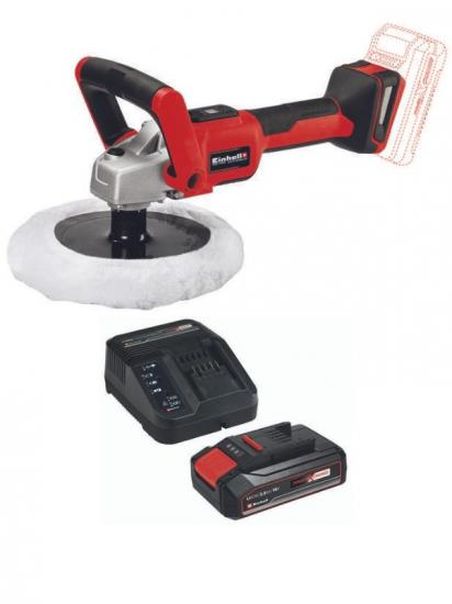Einhell CE-CP 18/180 Li E 1x2.5ah Akülü Polisaj / Zımpara Makinası (2.5ah akü, şarj ünitesi dahildir