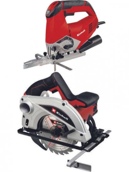 Set içeriği  1 Adet  TE-JS 100 750W Dekupaj (Plastik Taşıma Çantalı)  1 Adet Einhell TC-CS 1250 Daire Testere 1250W (Karton kutulu)