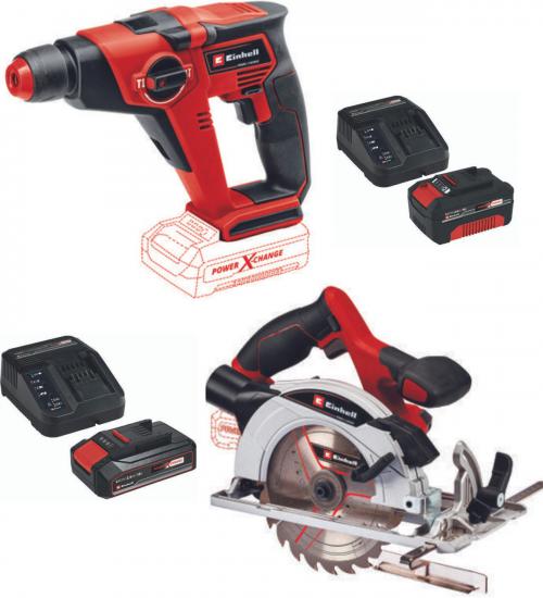 Einhell TE-HD 18/12 Akülü Matkap TE-CS 18/150 Daire Testere 2.5ah-4.0ah Starter Kit Akülü Set