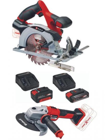 Einhell TE-CS 18/150 Daire Testere Axxio 18/150 Avuç Taşlama 2.5ah-4.0ah Kömürsüz Set