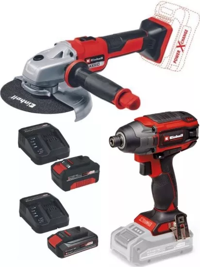 Einhell  Tp-ci 18/220 li bl Vidalama Axxio 18/150 Avuç Taşlama  2.5ah+4.0ah Kömürsüz  Set