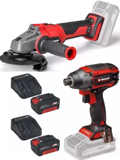 Einhell  Tp-ci 18/220 li bl Vidalama Axxio 18/115 Q Avuç Taşlama  2x4.0ah Kömürsüz  Set