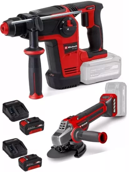 Einhell  TP-HD 18/26 Li BL Akülü Pnömatik Matkap TP-AG 18/125 Q CE Avuç Taşlama 2x4.0ah Akülü Kömürsüz Set