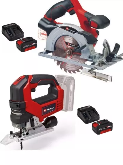 Einhell TE-CS 18/165/1 Li  Daire Testere Tp-js 18/135 bl Dekupaj 2x4.0ah Set
