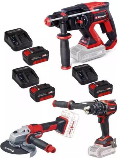 Einhell TP-HD 18/22 D li BL  Tp-cd 18/120 li-i bl  Axxio 18/150  3x4.0ah Akülü Kömürsüz Set