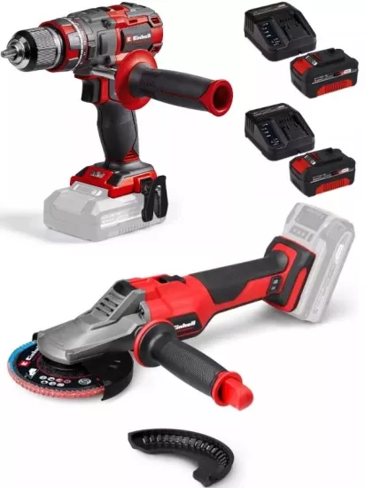 Tp-cd 18/80 li-i bl Matkap TP-AG 18/125 F li BL Taşlama 2x4.0ah Akülü Kömürsüz Set